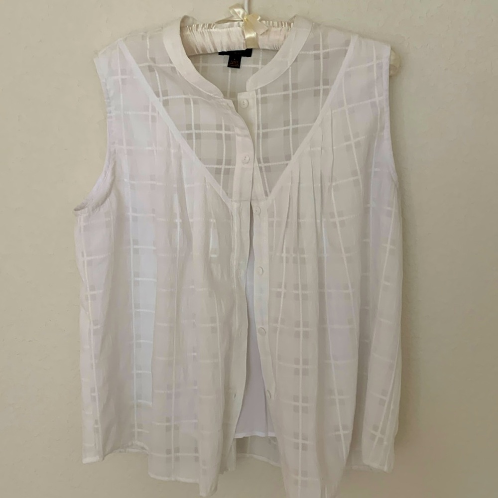 Anthropologie Current Air white blouse